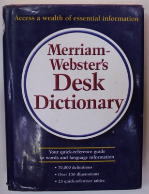 MERRIAM - WEBSTER &amp;#039;S DESK DICTIONARY , 70.000 DEFINITIONS , 1995 foto