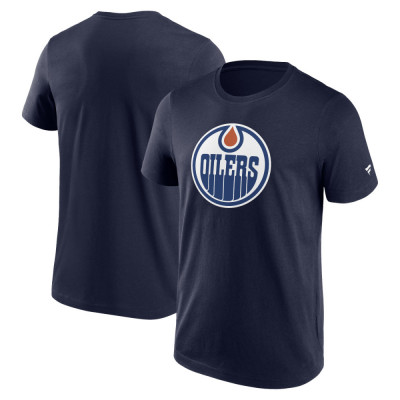 Edmonton Oilers tricou de bărbați Primary Logo Graphic T-Shirt blue - M foto