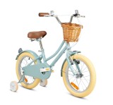 Bicicleta cu roti ajutatoare si cos, Rizz Jr, 16 inch, Gri