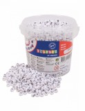 Set 2500 de Margele rotunde plate de insirat cu litere diametru 7.5 mm