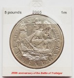 1850 Marea Britanie UK Anglia 5 Pounds 2005 Trafalgar km 1053, Europa