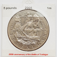 1850 Marea Britanie UK Anglia 5 Pounds 2005 Trafalgar km 1053