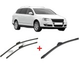 Cumpara ieftin Set 3 stergatoare Volkswagen PASSAT B6 Variant (3C5) 2005-2011, parbriz si luneta, Bosch Aerotwin