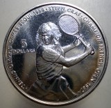 C.455 NIUE STEFFI GRAF TENIS 5 DOLLARS 1987 XF/AUNC 50000ex.