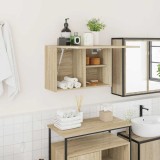 vidaXL Dulap perete baie, stejar sonoma, 60x25x40 cm, lemn prelucrat