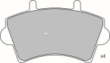 Set placute frana,frana disc OPEL MOVANO autobasculanta (H9) (1999 - 2010) KRIEGER 0950006310