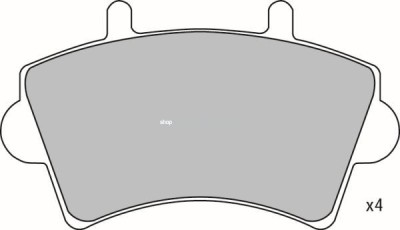 Set placute frana,frana disc OPEL MOVANO platou / sasiu (U9, E9) (1998 - 2010) KRIEGER 0950006310 foto