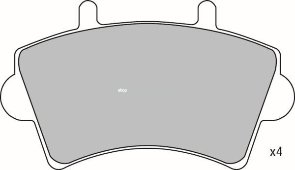 Set placute frana,frana disc OPEL MOVANO platou / sasiu (U9, E9) (1998 - 2010) KRIEGER 0950006310