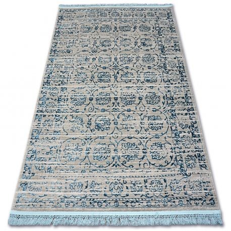 Covor acril Manyas 193AA gri și albastru Franjuri, 160x230 cm