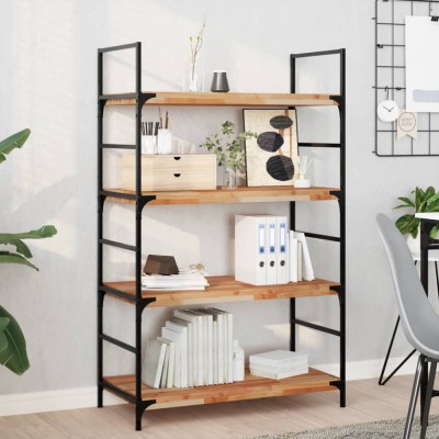 vidaXL Rafturi suspendate 3 buc. 80x40x4 cm lemn masiv acacia netratat foto