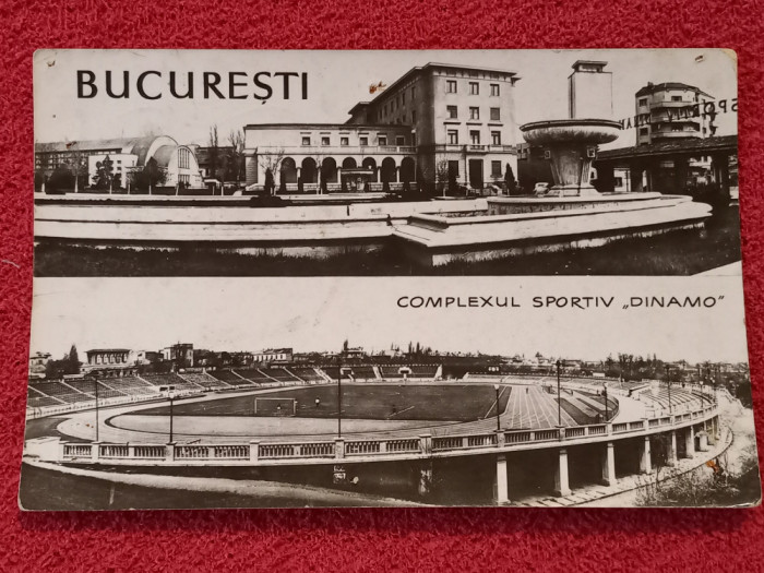 Carte postala -stadionul de fotbal - DINAMO BUCURESTI (1959)