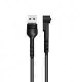Cablu de Date si Incarcare USB la MicroUSB XO-NB100, 2.1A, 0.8 m, Negru, Blister
