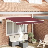 vidaXL Cortina Retractabilă Burgundy 300 x 200 cm țesătură 3329527