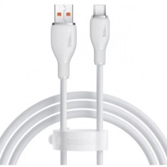 Cablu Date si Incarcare USB-A - USB-C Baseus Pudding, 100W, 2m, Alb P10355703221-01
