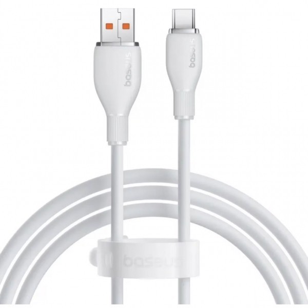 Cablu Date si Incarcare USB-A - USB-C Baseus Pudding, 100W, 2m, Alb P10355703221-01