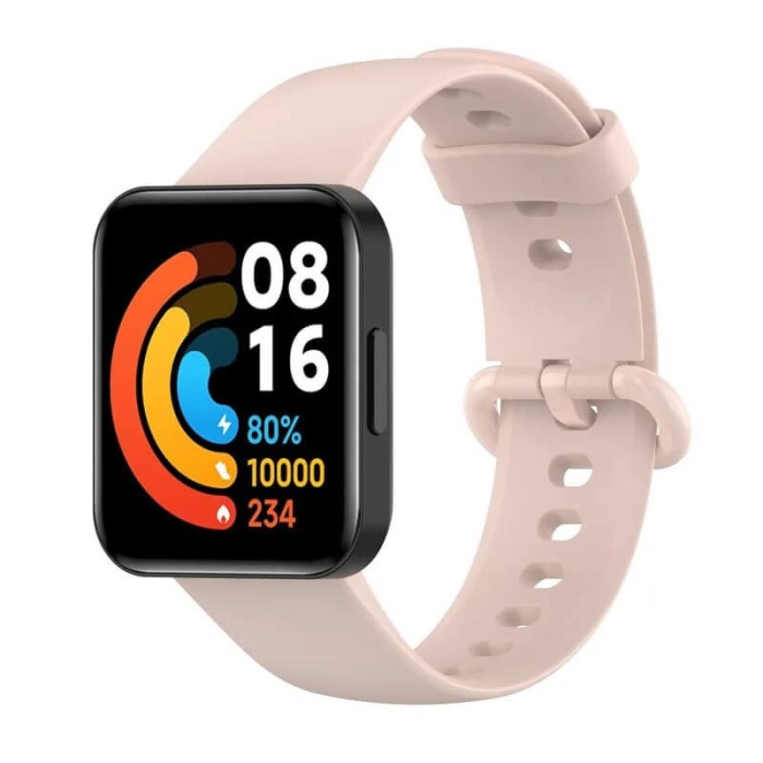 Curea bratara Edman pentru Xiaomi Mi Watch 2 Lite, Redmi watch 2, Roz deschis