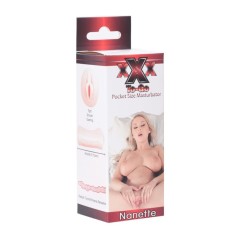 Masturbator mic pentru barbati in forma de vagin XXX To-Go Nanette Masturbator