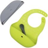 BBL&Uuml;V P&ouml;ket bavețică cu linguriță Grey/Lime 2 buc