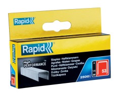 Rapid 11860425 set de 2500 de capse din sarma fina galvanizata No. 53, 14 mm foto