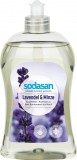 Detergent vase lichid bio lavanda si menta 500 ml Sodasan