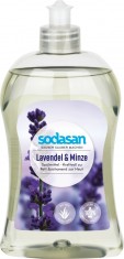 Detergent vase lichid bio lavanda si menta 500 ml Sodasan