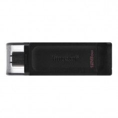 Memorie USB 3.2 Type-C KINGSTON 128 GB clasica carcasa plastic negru DT70/128GB