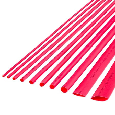 TUB TERMOCONTRACTABIL 8MM/1M ROSU SET 10 BUC - NAR0260.1