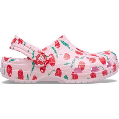 Saboti Crocs Classic Toddler Fresh Fruits Clog Roz - Pink Milk foto
