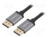 Cablu DisplayPort 1.2 HDCP 1.3 2m Negru Aluminiu LOGILINK