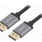 Cablu DisplayPort 1.2 HDCP 1.3 2m Negru Aluminiu LOGILINK