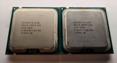Lot 2x Procesor Intel Core2 Quad Q6600 2.4GHz, Socket 775, Cache 8 MB foto