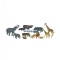 Animale salbatice cu puii set de 12 figurine - Miniland