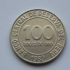 100 SOLES DE ORO 1982 PERU