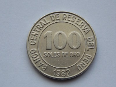 100 SOLES DE ORO 1982 PERU foto