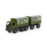 Camion Militar cu Prelata si Remorca SuperTruck, 71x16x22 cm