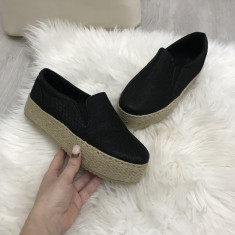 Espadrile dama negre marime 36, 37, 41+CADOU