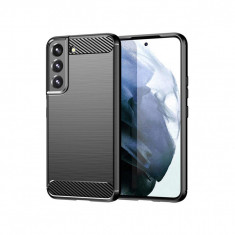 Husa Compatibila cu Samsung Galaxy S22 Plus 5G Techsuit Carbon Silicone Negru