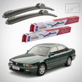 Cumpara ieftin Ștergătoare Mitsubishi Sigma Sedan (F16A/F25A/F27A) 1990-1996 | Set Față Flat &ndash; TeamCar&reg;