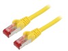 Cablu Patch Cord Goobay S/FTP Cat6, 2m, Galben, LSZH, 28AWG