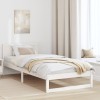 VidaXL Cadru de pat Alb Lemn 90 x 200 cm Cadru minimalist
