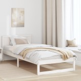 vidaXL Cadru de pat Alb Lemn 90 x 200 cm Cadru minimalist