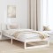 vidaXL Cadru de pat Alb Lemn 90 x 200 cm Cadru minimalist