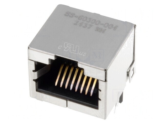 Soclu RJ45 8P8C Cat 6a Ecranat pentru PCB