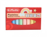 PLASTILINA HERLITZ SET 8 CULORI PASTEL