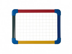 Tabla scolara cu 2 fete si rama color A4,21x29.7 cm foto