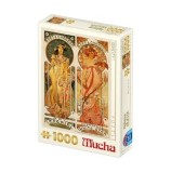 Puzzle adulti D-Toys Alphonse Mucha - Moet and Chandon - Imperial and White Star, 1000 piese