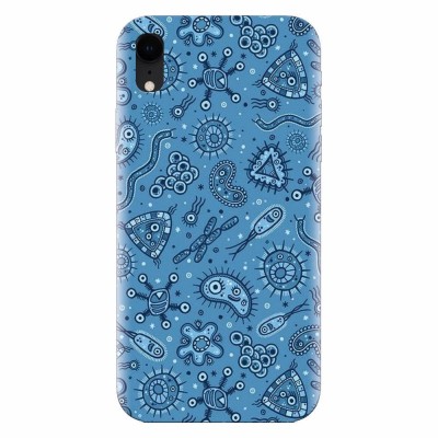 Husa silicon pentru Apple Iphone XR, Bacteria foto