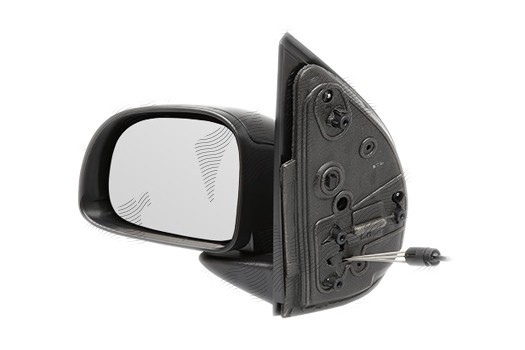 Oglinda exterioara Fiat Panda (319), 05.2012-, partea Stanga, culoare sticla crom, sticla convexa, carcasa cu textura, ajustare manuala, 735536787