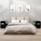 Gossi noptiere, 2 buc, negru, 60x34x51 cm, lemn masiv de pin