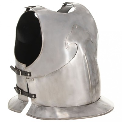 Gossi replica armura cavaler medieval, jocuri roluri, argintiu, otel foto